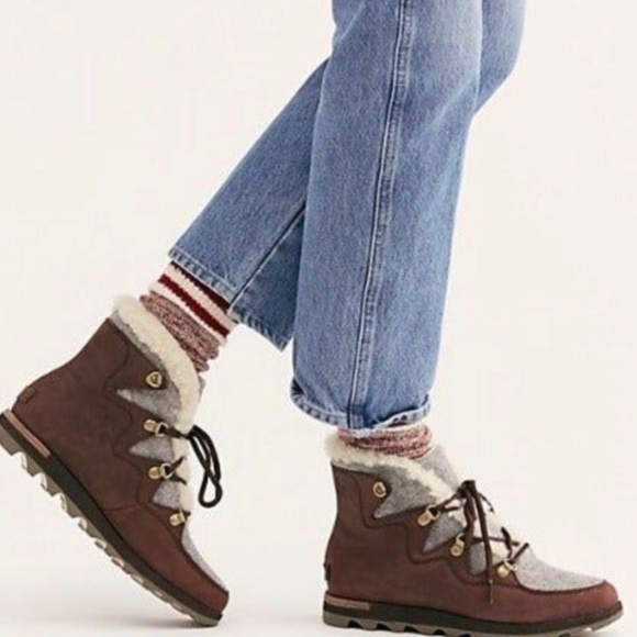 Sorel Shoes - Sorel Sneakchic Suede Alpine Booties Size 9 NWOT MSRP $180